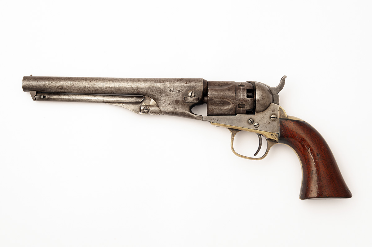 A .36 COLT 1862 POLICE PERCUSSION REVOLVER, serial no. 20527, for 1863, with round 6 1/2in. - Image 2 of 6