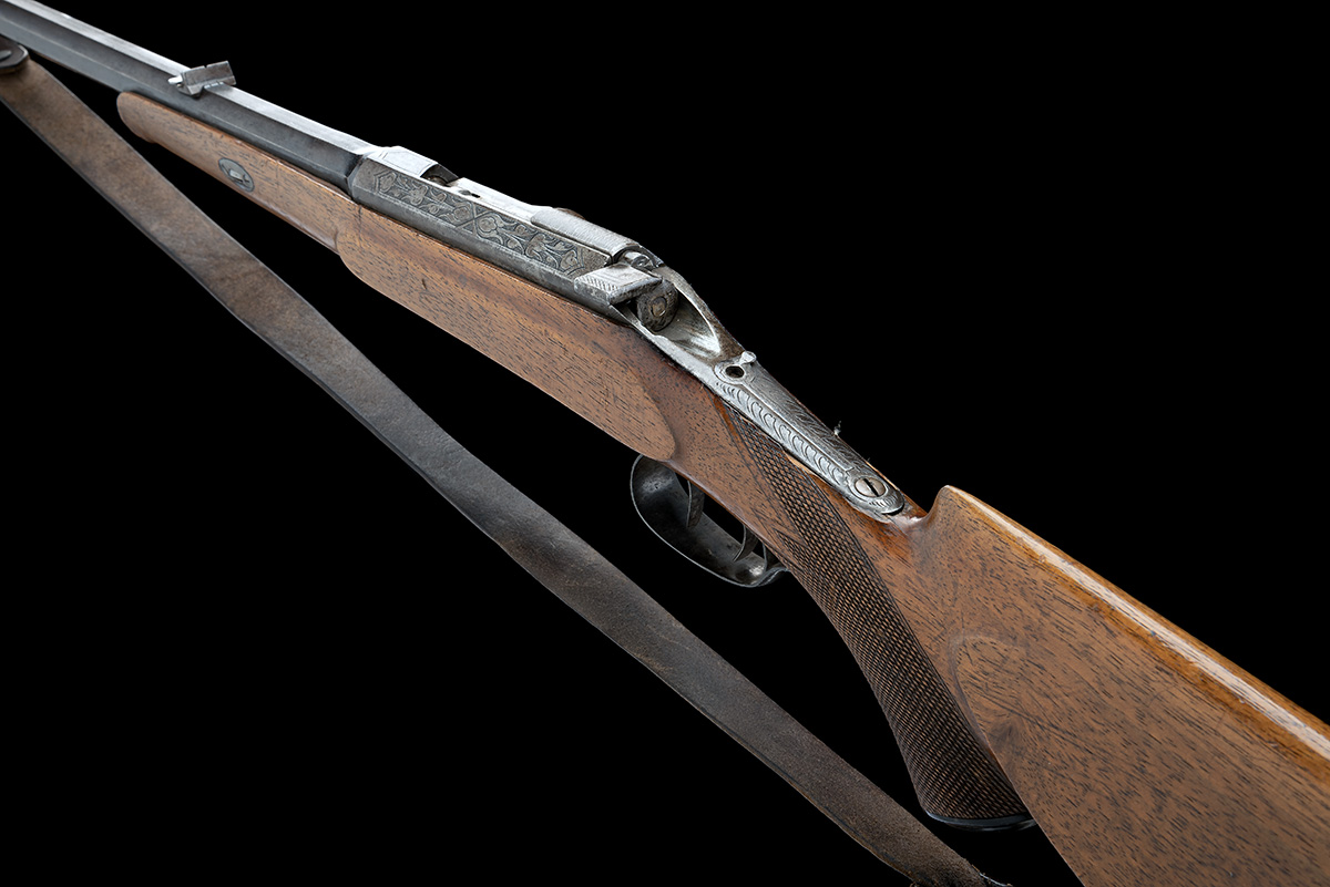 A CONTINENTAL 8.15x46R SINGLE-SHOT BOLT-ACTION SPORTING RIFLE, UNSIGNED, serial no. 3780, of - Image 5 of 8
