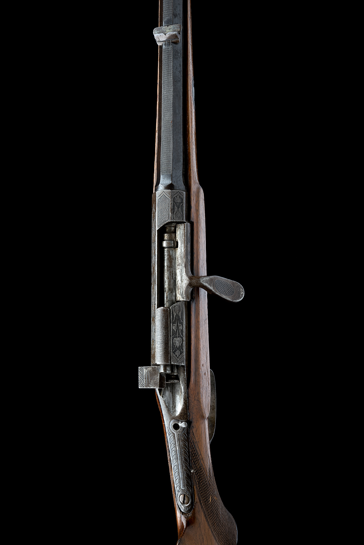 A CONTINENTAL 8.15x46R SINGLE-SHOT BOLT-ACTION SPORTING RIFLE, UNSIGNED, serial no. 3780, of - Image 6 of 8