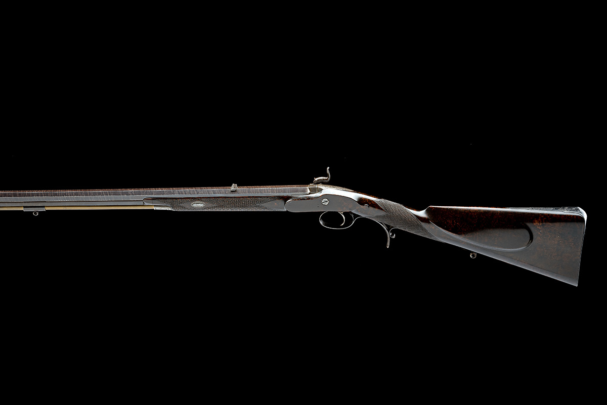 A FINE 60-BORE PERCUSSION 'PEA' RIFLE SIGNED THOMAS BOSS, LONDON, serial no. 895, for 1849, with - Image 2 of 9