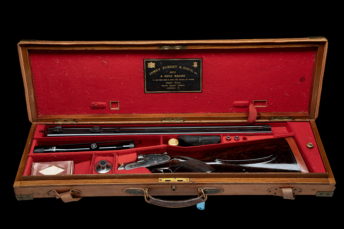 J. PURDEY & SONS A .303 NITRO EXPRESS SELF-OPENING SIDELOCK EJECTOR DOUBLE RIFLE, serial no. - Image 21 of 23