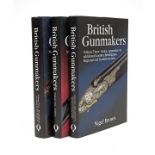 NIGEL BROWN THREE VOLUMES OF 'THE BRITISH GUNMAKERS', Volume one - London, Volume two -