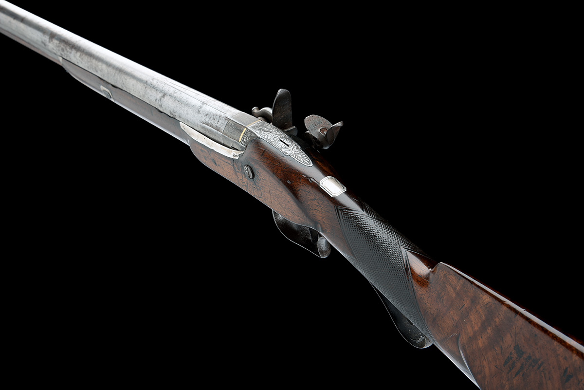 A LATE 14-BORE FLINTLOCK SINGLE-BARRELLED SPORTING GUN SIGNED SMITH, LONDON, FOR RESTORATION, no - Image 8 of 8