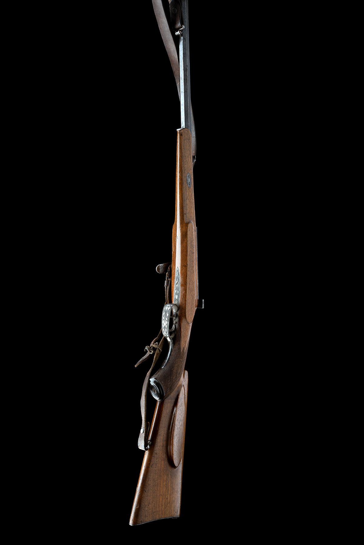 A CONTINENTAL 8.15x46R SINGLE-SHOT BOLT-ACTION SPORTING RIFLE, UNSIGNED, serial no. 3780, of - Image 8 of 8