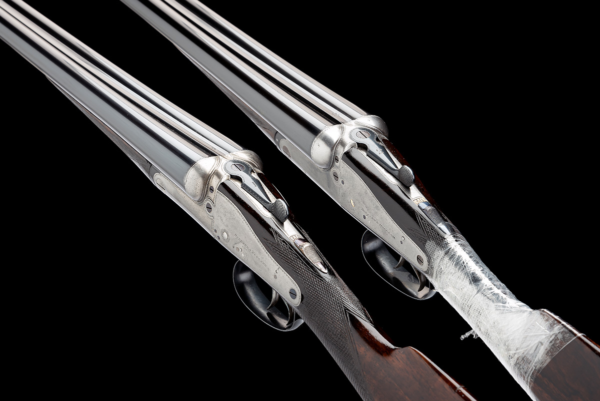 HOLLAND & HOLLAND A COMPOSED PAIR OF 12-BORE 'NO.3 GRADE' BACK-ACTION SIDELOCK EJECTORS, serial - Image 8 of 11