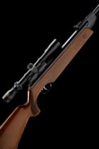 A .22 WEIHRAUCH FIRST MODEL 'HW80' AIR-RIFLE, serial no. 901236, circa 1981, with blued 19 1/2in.