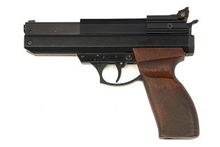 A BOXED BSA .22 '240 MAGNUM' AIR-PISTOL, serial no. AN04288, with concealed 6 1/2in. barrel, blued