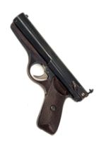 A SCARCE A.A. BROWN & SONS .177 CONCENTRIC-PISTON LEVER-COCKING AIR-PISTOL, MODEL 'ABAS MAJOR',