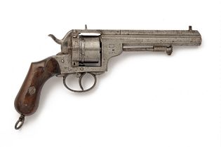 A 12mm PINFIRE ARENDT PATENT REVOLVER, serial no. 3783, circa 1870, with octagonal 6in. in the white