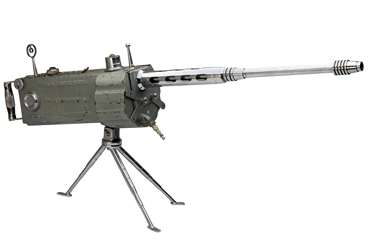 A RARE .177 (BB) SPORTAMATIC FAIRGROUND CONSTANT-FEED AIR-POWERED MACHINEGUN, no visible serial - Image 8 of 9