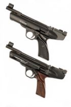 TWO BOXED .177 & .22 WEBLEY AIR-PISTOLS, MODELS 'TYPHOON' AND 'HURRICANE', no visible serial