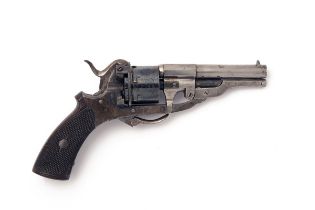 AN INTERESTING 7mm PINFIRE POCKET REVOLVER, POSSIBLY BY FRANCOTTE, no visible serial number, circa