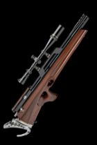 A RARE .177 SPORTSMATCH 'GC2' CUSTOM BULLPUP AIR-RIFLE WITH JOHN WELHAM STOCK, serial no. 1004,