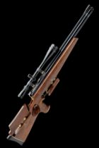 A RARE .177 AIR-ARMS CUSTOM-STOCKED 'SHAMAL' PRE-CHARGED PNEUMATIC AIR-RIFLE, serial no. 00315,