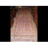 A Middle Eastern runner with geometric border - 3