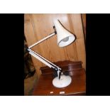 An Anglepoise style lamp