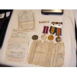 First World War medal to Private R.F Vallender, De