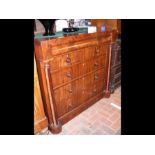 An antique Scottish mahogany chest of drawers