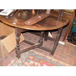 An old country gate leg table