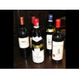 Five bottles of vintage wine including 1983 Chatea