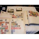 Albums of collectable stamps and loose