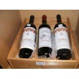Three bottles of French red wine - dated 1990 and