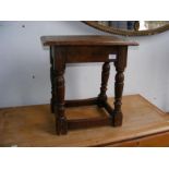 An old joint stool - 46cm high