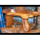 A driftwood occasional table