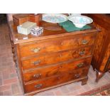 A Spillman & Co. of London mahogany chest of four