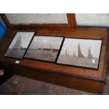 Three old sailing photographs