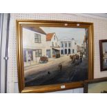 ERIC BURROWS - oil on board of 'The Guildhall, New