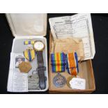 Two First World War medals to Private C. West with