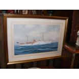 PAPALUCA? - A gouache of the steam yacht Anna Mar