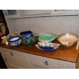Assorted collectable bowls, including Crown Ducal