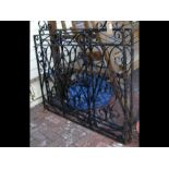 A pair of wrought iron gates - the length of each