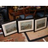 A set of six antique engravings - 'The High Mettled