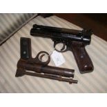 A Webley Premier Air Pistol and one other