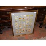 A framed and glazed set of John Player 'Sea Fishes