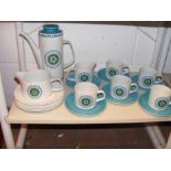 A retro coffee set with floral pattern by J & G Me