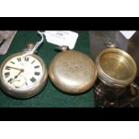 A Barry Railway Co. pocket watch, together with tw