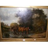 SAMUEL JOSEPH CLARK (1841-1928) - oil on canvas of