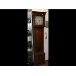 A 19th century oak cased 30hr Grandfather clock wi