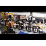 A large quantity of Kodak Brownie and other camera