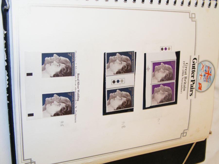 Various GB stamps, including one album of 'Gutter - Image 20 of 45