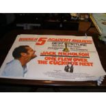A Quad film poster - 'One Flew Over The Cuckoo's N
