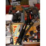 Four boxes of assorted photographic equipment, inc