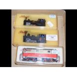 A boxed Liliput miniature train locomotive, togeth