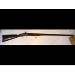 A William Moore percussion musket with walnut