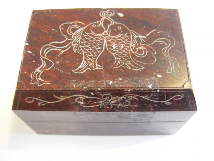 A set of five boxed Chinese jade seals - Image 2 of 7