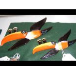 Two Carlton Ware Toucan Guinness birds